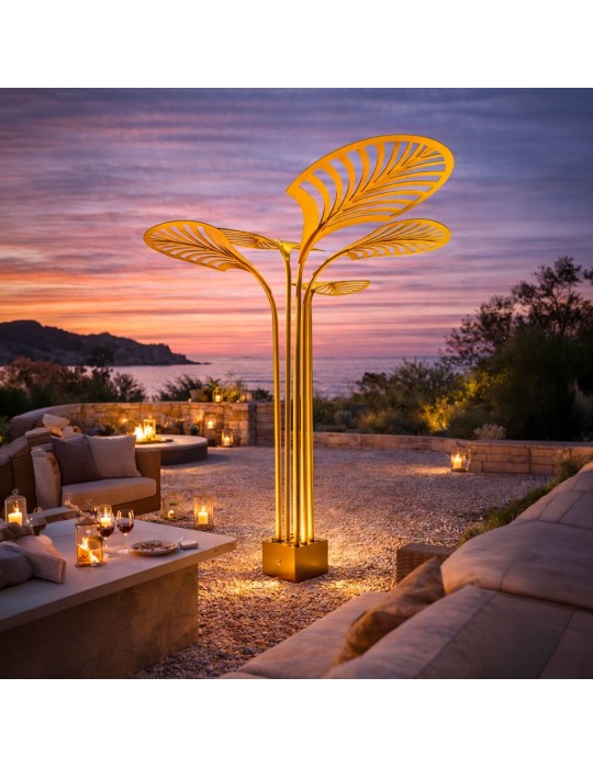 Sculpture métal avec LED - Lombrela Simple