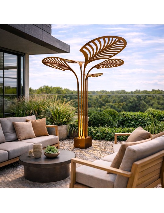 Sculpture métal avec LED - Lombrela Simple