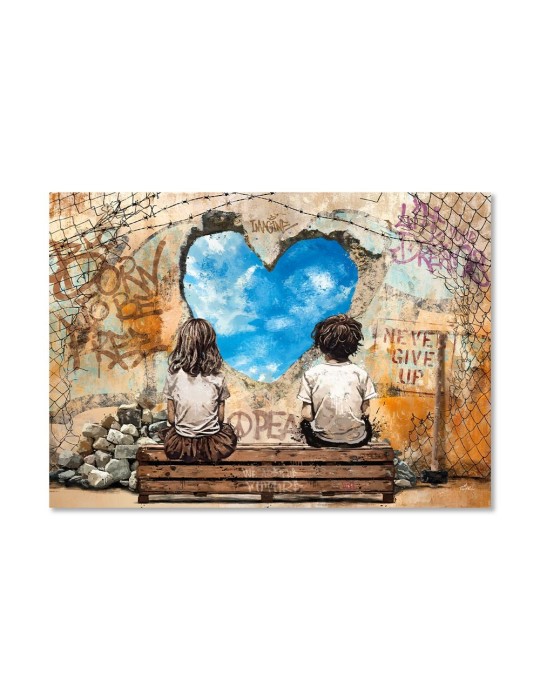 Puzzle - Romaric - Le garcon, la fille et le trou dans le mur