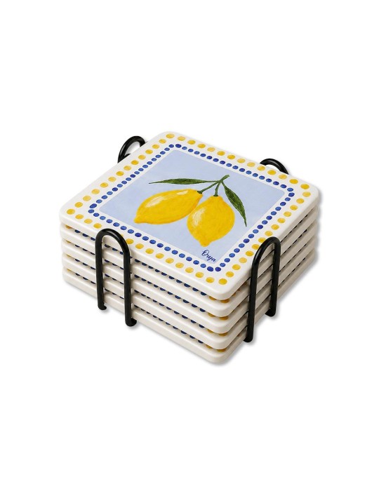 Lot de 6 sous-verres - Orya - collection La Dolce Vita