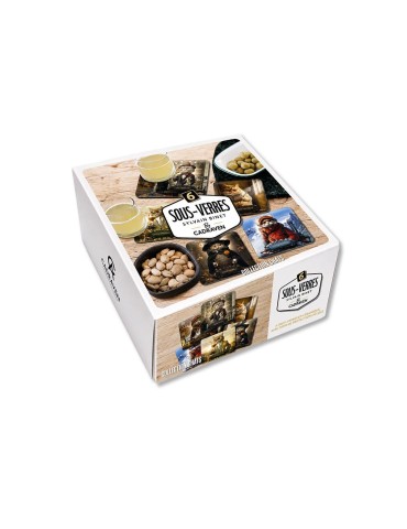 Lot de 6 sous-verres - Binet - collection Chats