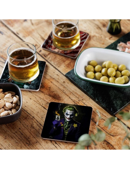 Lot de 6 sous-verres - Granger - collection Crazy World