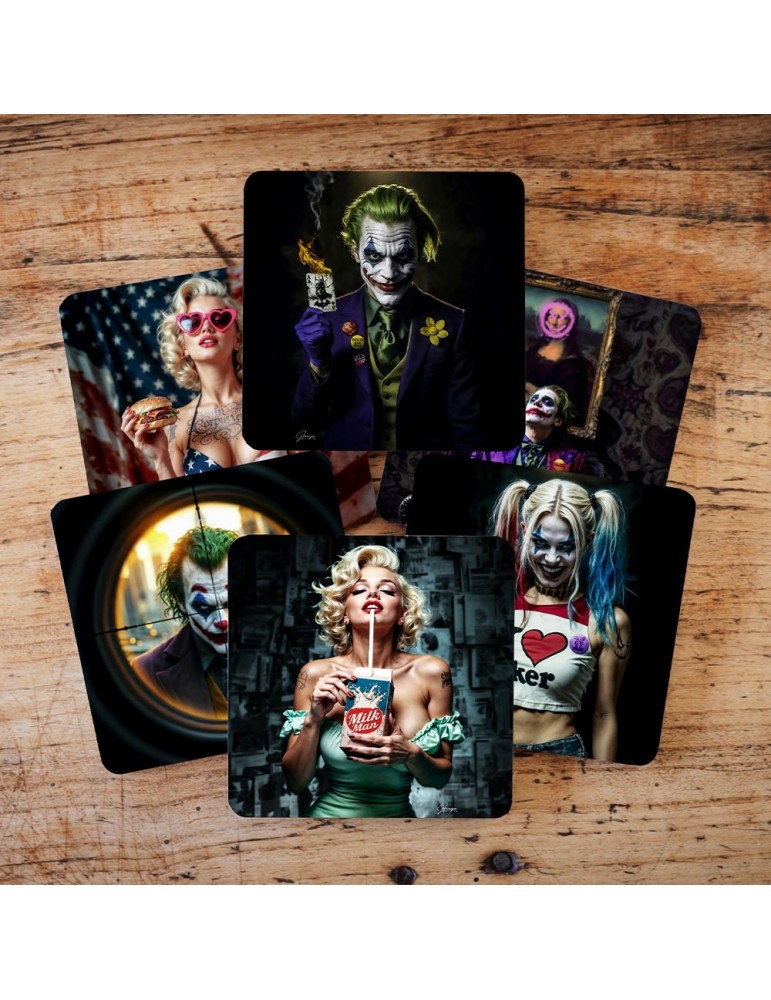 Lot de 6 sous-verres - Granger - collection Crazy World