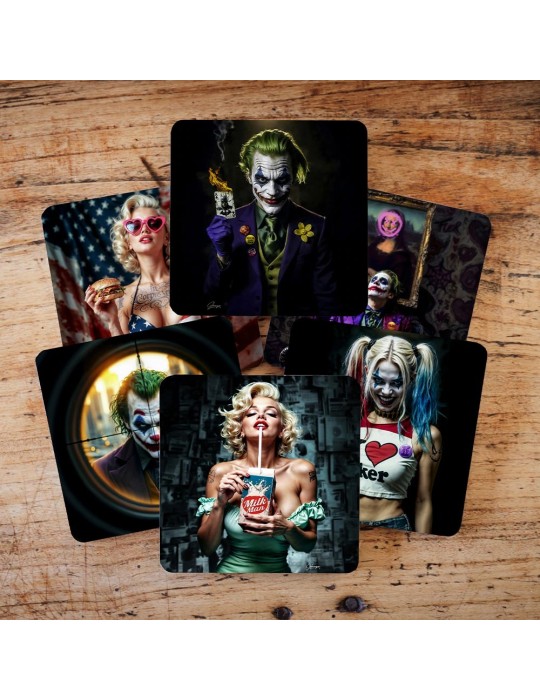 Lot de 6 sous-verres - Granger - collection Crazy World