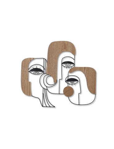 Sculpture métal et bois - 06.570