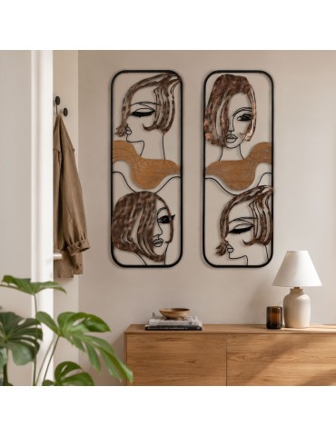 Sculpture métal et bois - 06.573 2
