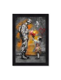 Le soldat et la petite fille avec les fleurs - Romaric