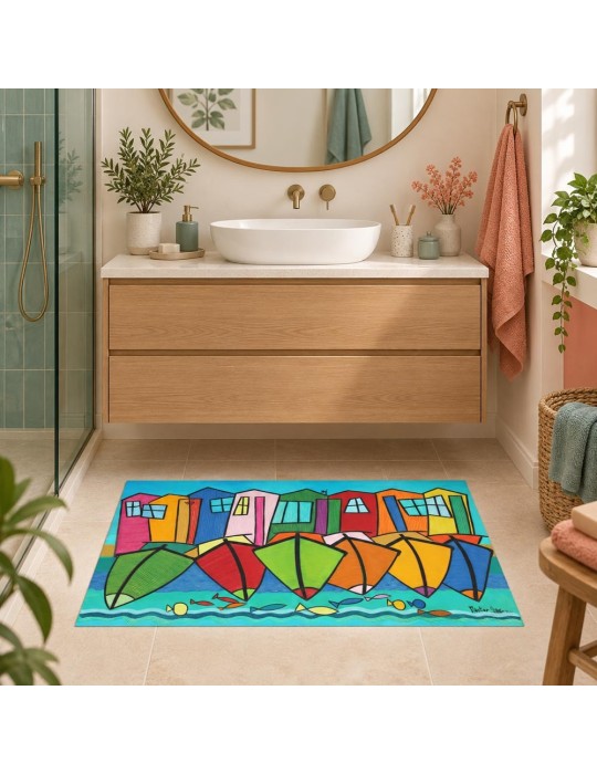 Tapis Bassin Turquoise – Martine Gonnin