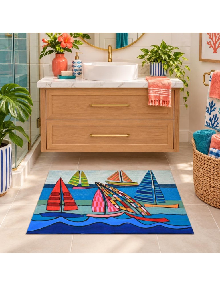 Tapis Voiles au vent – Martine Gonnin