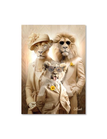 Portraits Lions