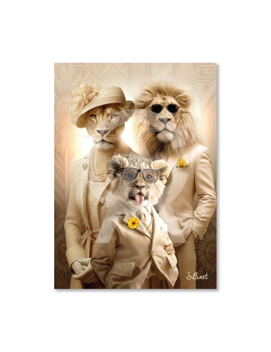 Portraits Lions