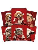 Lot de 6 sous-verres - Orya - collection Noël