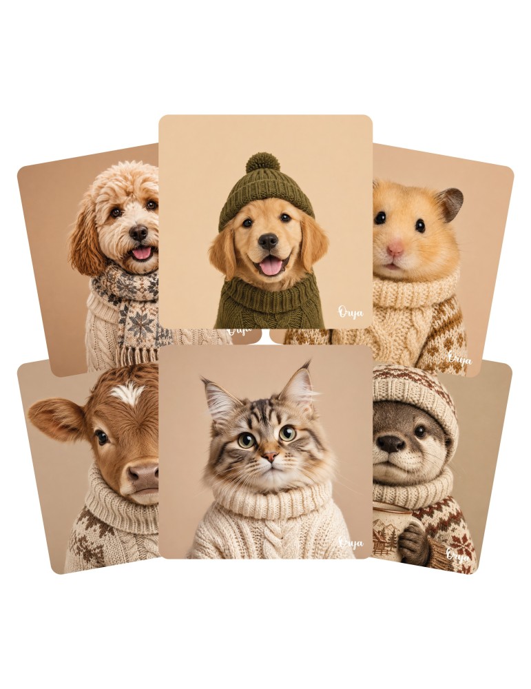 Lot de 6 sous-verres - Orya - collection Maille