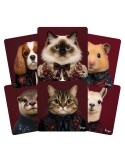 Lot de 6 sous-verres - Orya - collection Floral Sombre