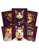 Lot de 6 sous-verres - Orya - collection Vignoble