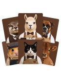 Lot de 6 sous-verres - Orya - collection Café