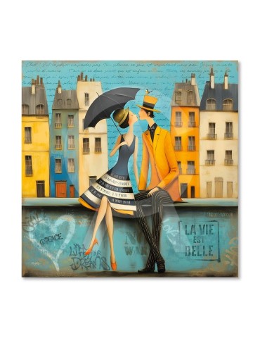Les 2 amoureux sur le muret