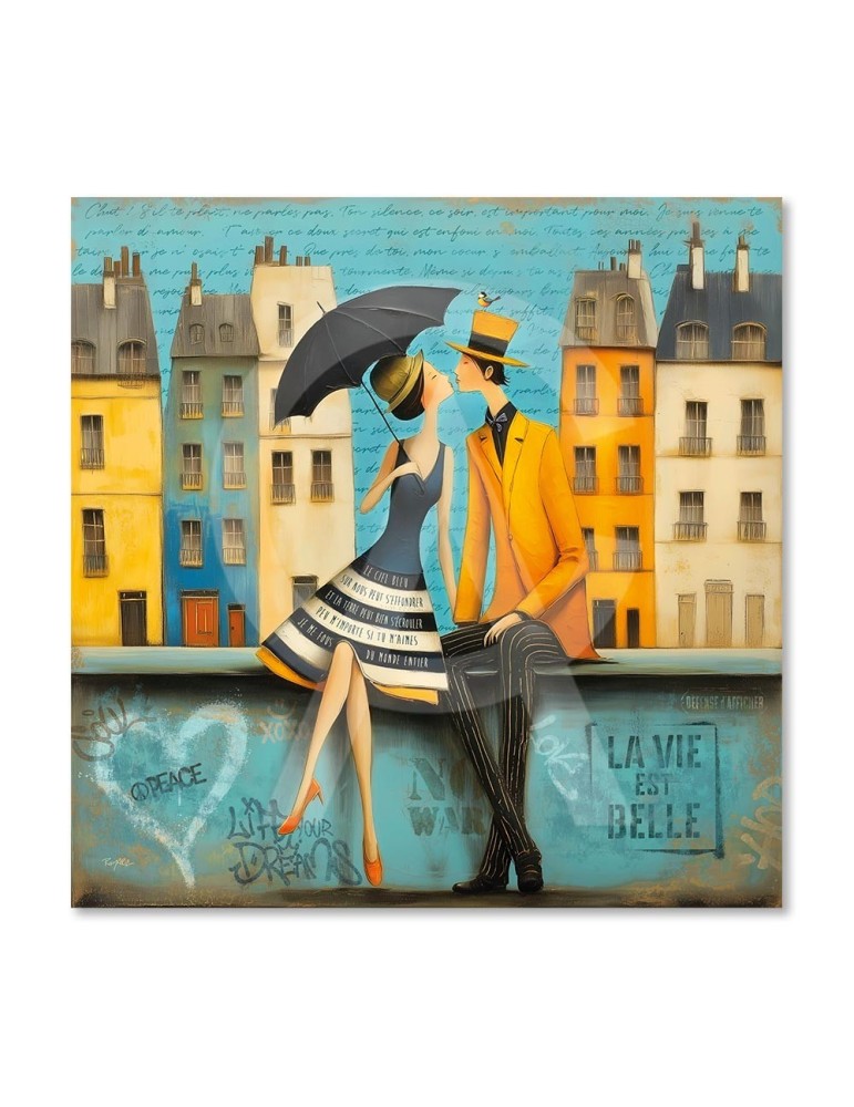 Les 2 amoureux sur le muret