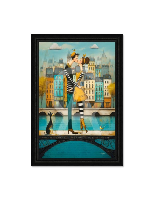 Le bisou sur la passerelle - Romaric