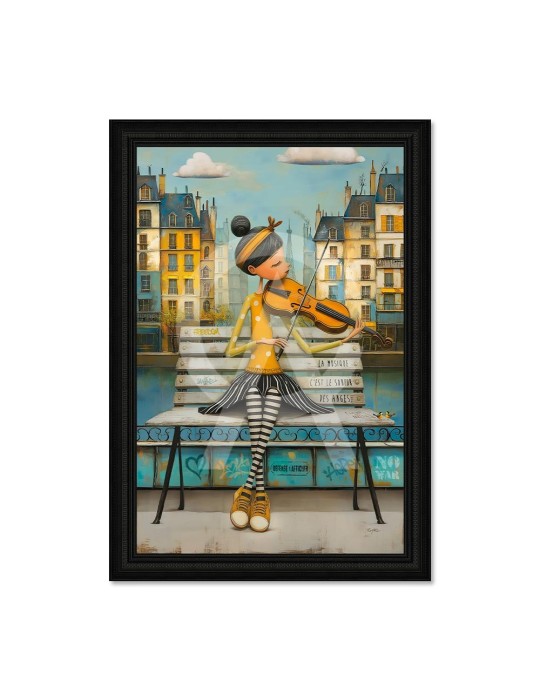 La violoniste sur le banc - Romaric