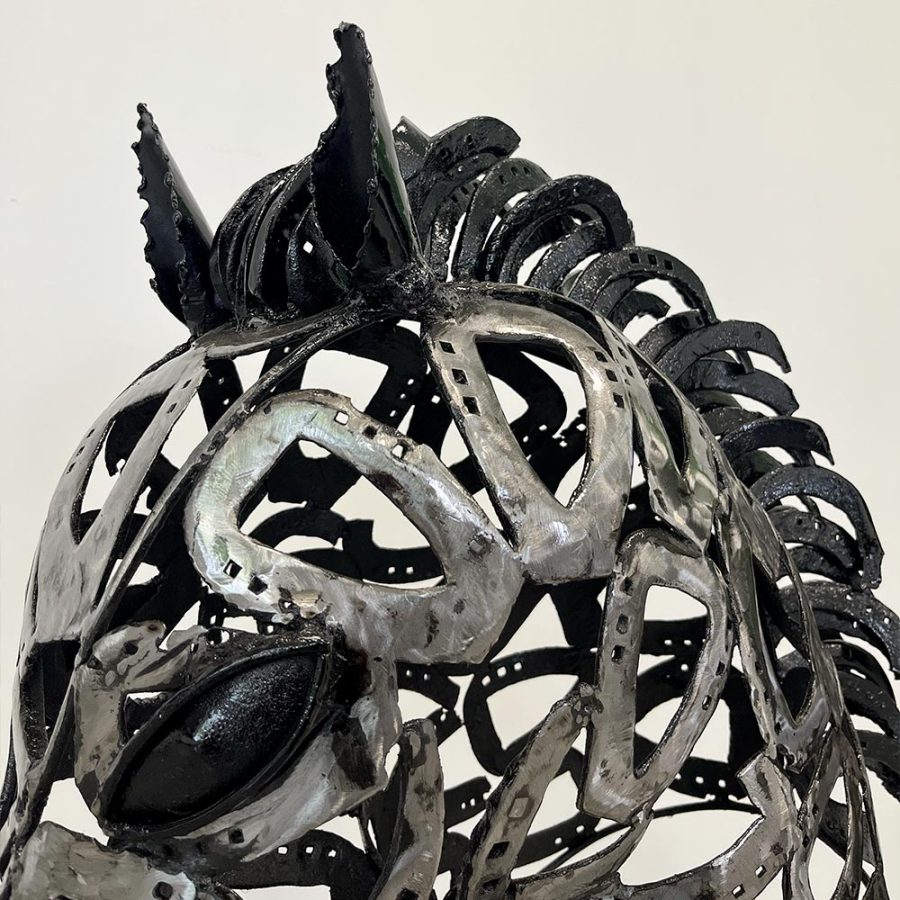 Sculpture métal – Tête de cheval - 06.518 – Image 2