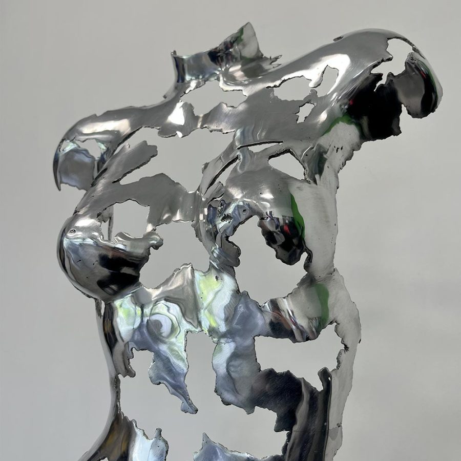 Sculpture métal – Buste aluminium - 06.522 – Image 2