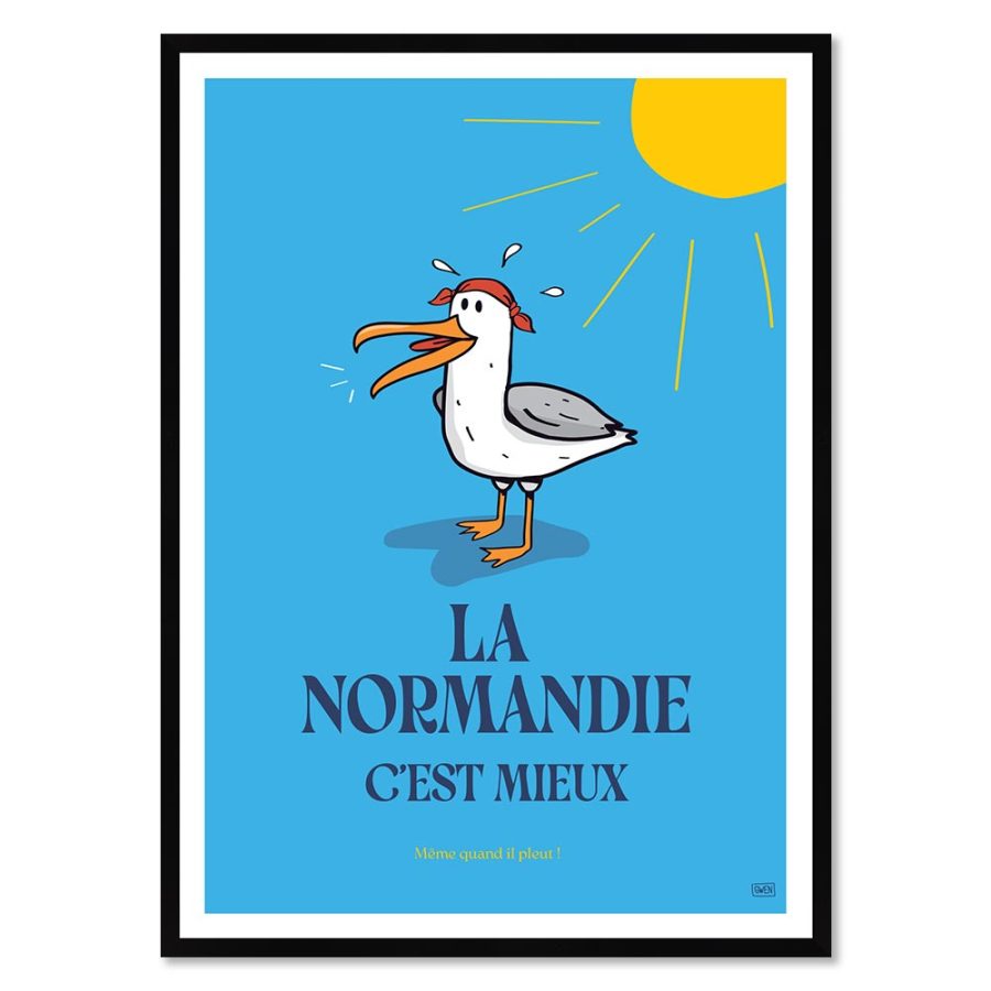 Normandie Mieux – Poster affiche – image encadrée