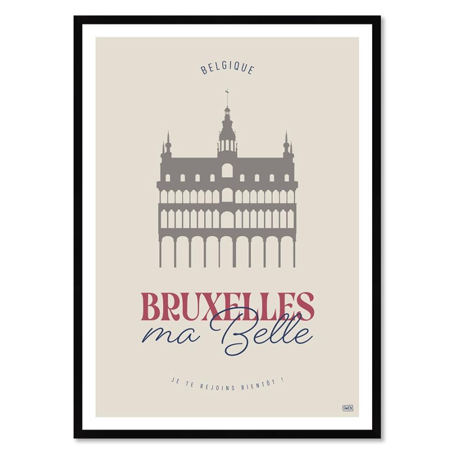 Bruxelles – Poster affiche – image encadrée