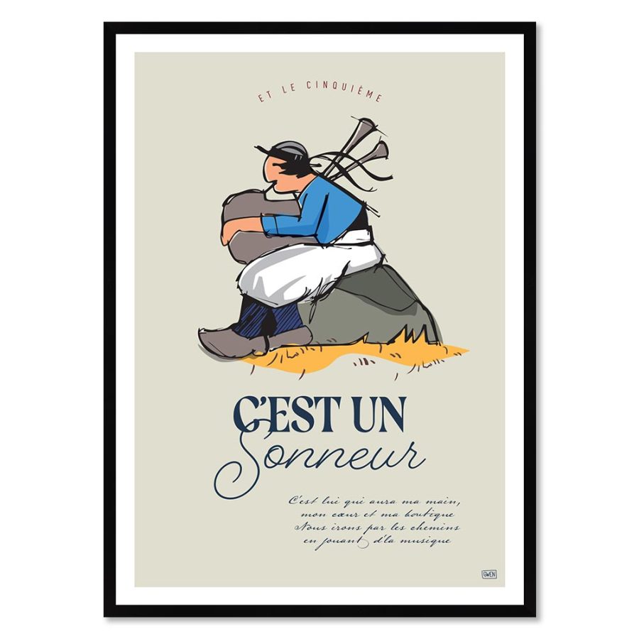 Sonneur – Poster affiche – image encadrée