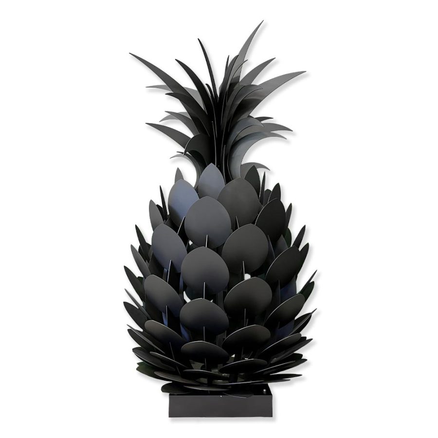 Sculpture métal avec LED - Ananas