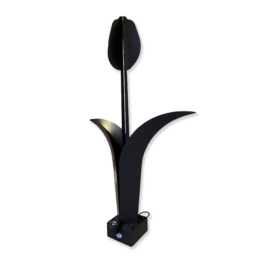 Sculpture métal avec LED - Tulipe